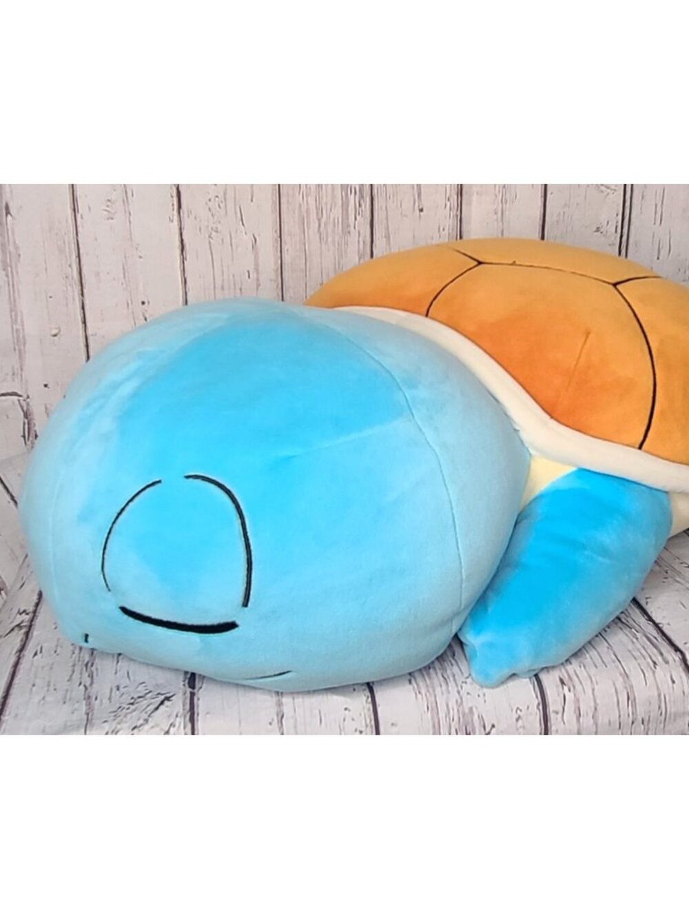 24" Jazwares Pokemon Sleeping Blue Squirtle Kids Weighted Plush Buddy 2023 Large